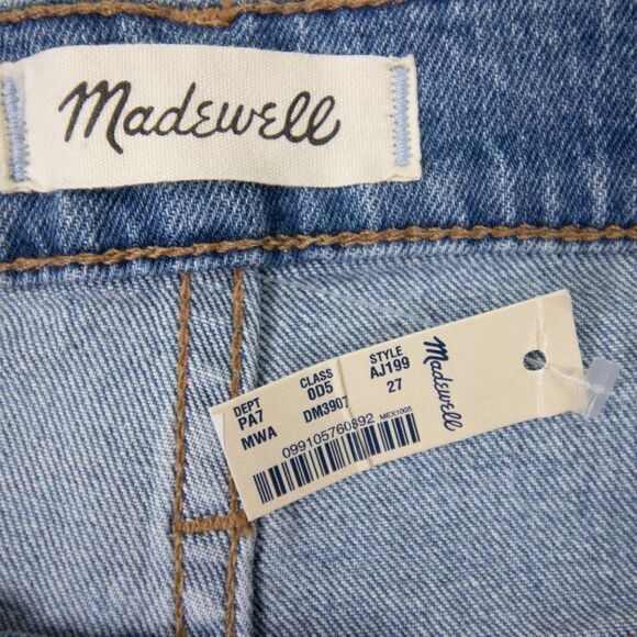 NEW Madewell Classic Straight Jeans in Meadowland Wash,27‎ - Picture 7 of 16
